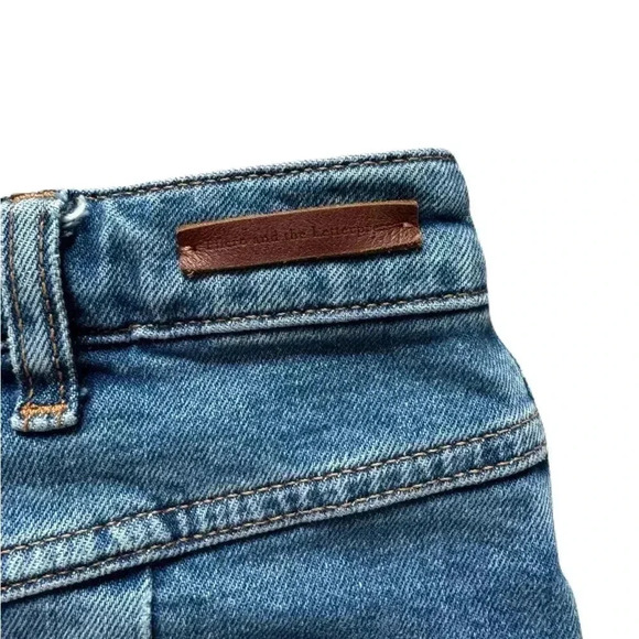 Women's Anthropologie Pilcro Denim Blue Skirt Knee Length Mini OB842973 Size 10 - Picture 4 of 7